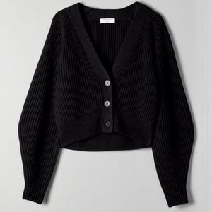 Aritzia Babaton Irving Cardigan (Black) - Size S